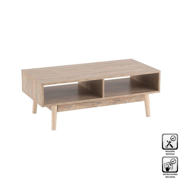 Centre Table Natural 100 x 50 x 37,5 cm Cheap