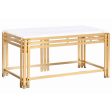 Centre Table DKD Home Decor Metal Aluminium Marble 80 x 40 x 40 cm Discount