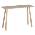 Console Natural Pine MDF Wood 106 x 35 x 75 cm For Cheap