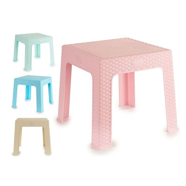 Child s Table Rattan Plastic 47 x 42 x 47 cm (4 Units) Online