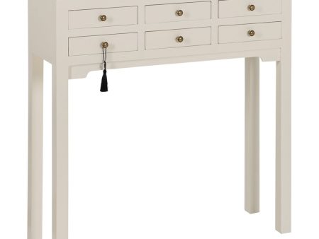 Console White Fir wood MDF Wood 85 x 26 x 85 cm Cheap