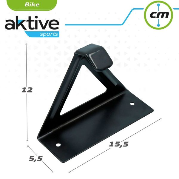 Wall Mount for Bicycle Aktive Black Metal 15,5 x 12 x 5,5 cm (24 Units) Online