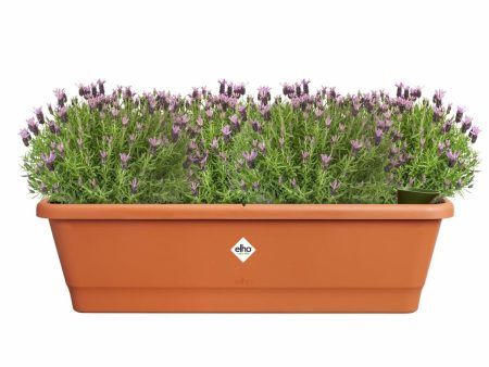 Plant pot Elho Brown 65 x 20 x 18 cm Plastic Squared For Cheap