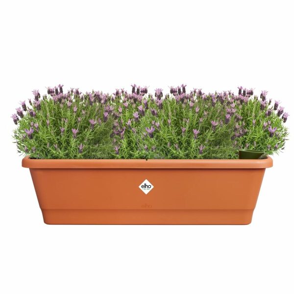 Plant pot Elho Brown 65 x 20 x 18 cm Plastic Squared For Cheap