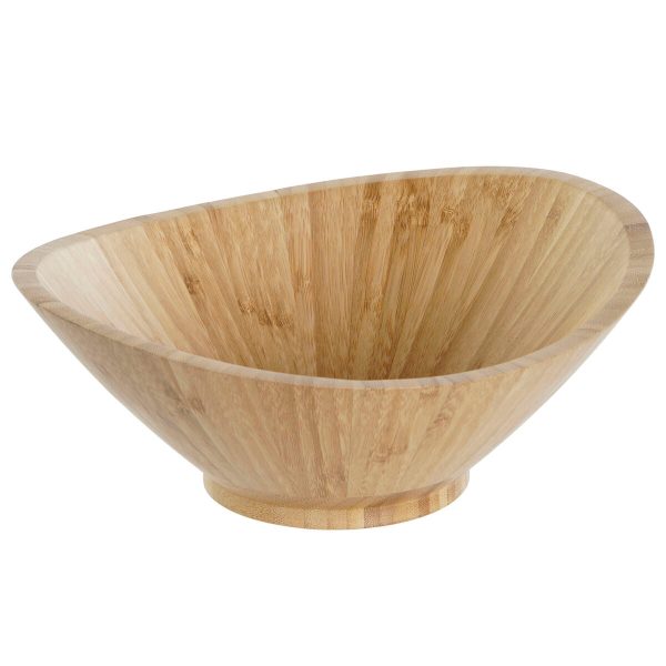 Bowl DKD Home Decor Natural Bamboo 24,6 x 22,5 x 9,5 cm on Sale