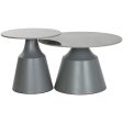 Console Home ESPRIT Grey Metal Ceramic 70 x 70 x 43 cm 70 x 70 x 1 cm Online now