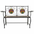 Bench Alexandra House Living Black Iron Tile 50 x 88 x 110 cm on Sale