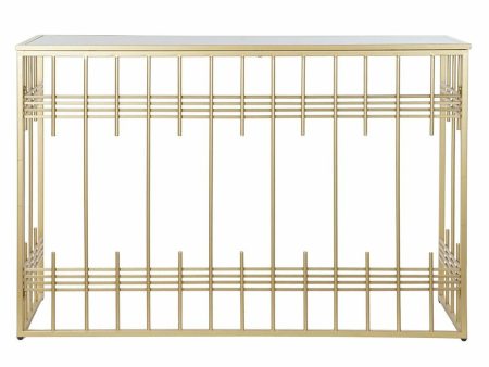 Console DKD Home Decor Crystal Black Golden Metal 120 x 40 x 81 cm Cheap