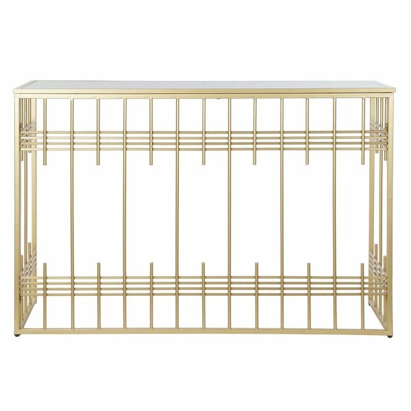 Console DKD Home Decor Crystal Black Golden Metal 120 x 40 x 81 cm Cheap