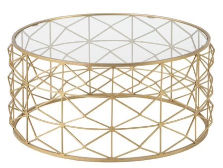 Centre Table Golden 98 x 98 x 44 cm Hot on Sale