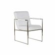 Chair DKD Home Decor Polyester Steel White (56 x 68 x 92 cm) Online Sale