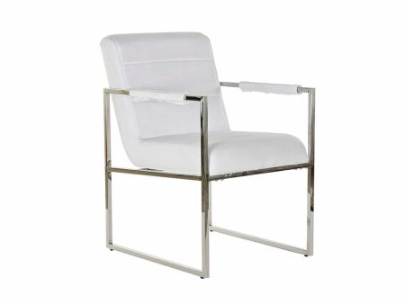 Chair DKD Home Decor Polyester Steel White (56 x 68 x 92 cm) Online Sale