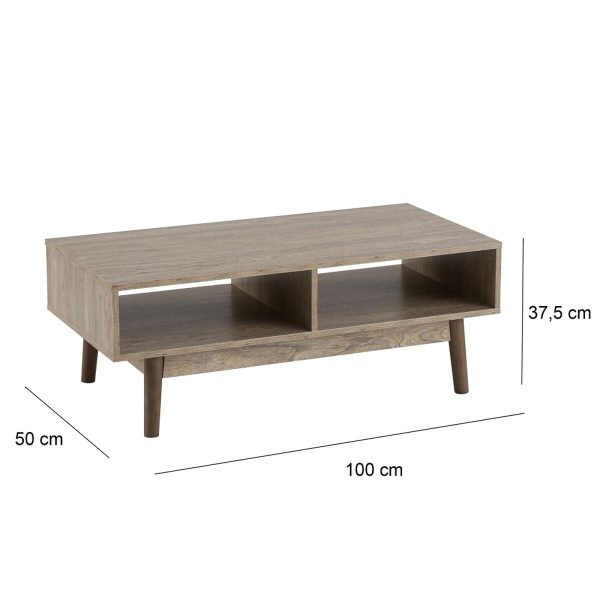 Centre Table Natural 100 x 50 x 37,5 cm Cheap