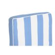 Chair cushion DKD Home Decor White Sky blue 42 x 4 x 115 cm For Cheap