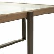 Centre Table Alexandra House Living Brown Iron Fir wood Tempered glass 99 x 40 x 99 cm on Sale