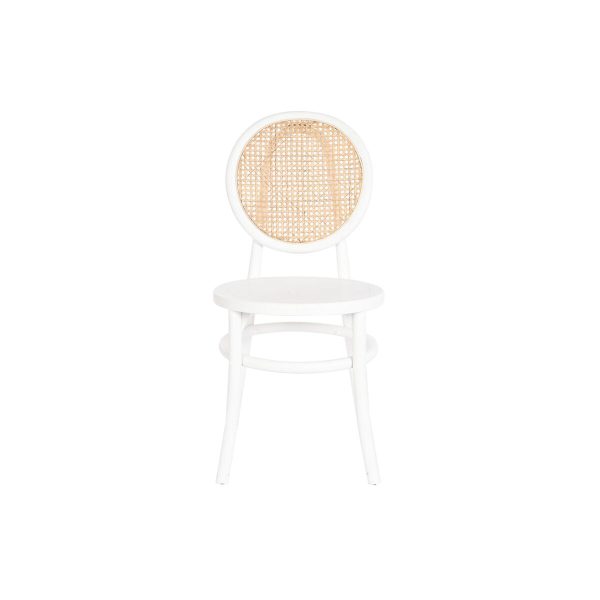 Chair DKD Home Decor White Black Natural 43 x 50 x 89 cm For Sale