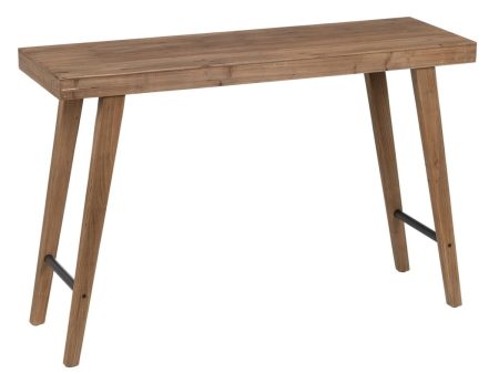 Console Natural Fir wood MDF Wood 120 x 40 x 80 cm Online now