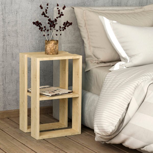 Centre Table Alexandra House Living Oak Wood MDP 60 x 32 x 60 cm 1 Shelves Discount