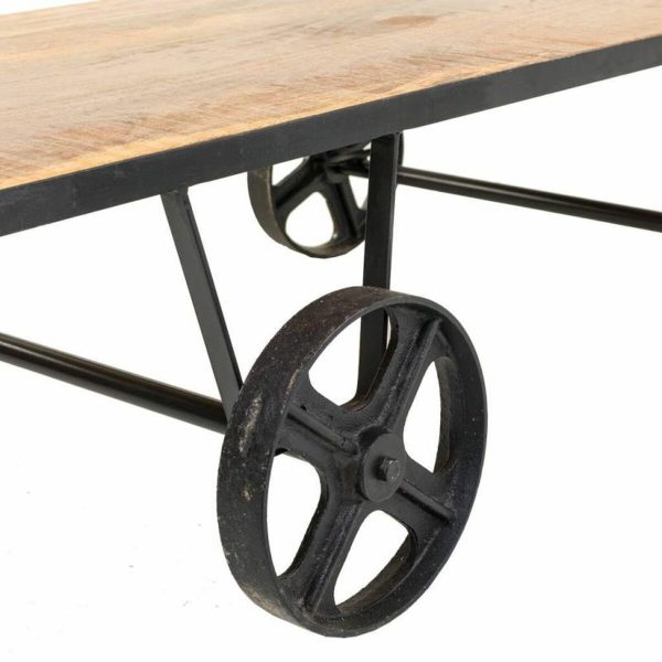 Centre Table Alexandra House Living Brown Black Iron Mango wood 60 x 38 x 120 cm Sale