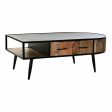 Centre Table DKD Home Decor Metal Mango wood 30 x 40 cm 130 x 70 x 46 cm Online