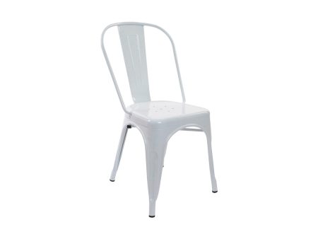 Chair DKD Home Decor White Metal 53 x 45 x 85 cm Online