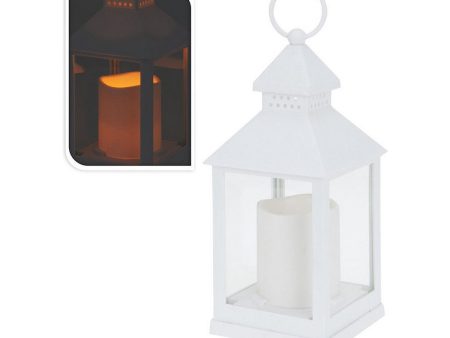 Lantern LED Candle White Metal Online Hot Sale