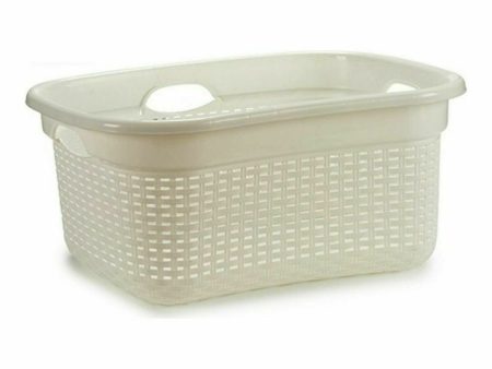 Basket White Plastic 25 L 42,5 x 25,5 x 63,5 cm (12 Units) Supply