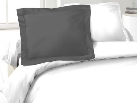 Pillowcase Lovely Home Dark grey 100% cotton 2 Pieces (50 x 70 cm) on Sale