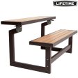 Bench with backrest Lifetime Table Brown Convertible For Discount