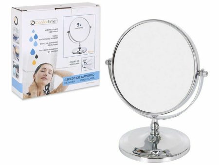 Magnifying Mirror Confortime 15 x 12 x 21,5 cm (8 Units) For Discount