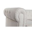 Sofa DKD Home Decor White Brown Cream Wood 209 x 84 x 76 cm Fashion