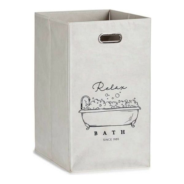 Basket Relax Bath White Cardboard 60 L 35 x 57 x 35 cm Foldable Cheap