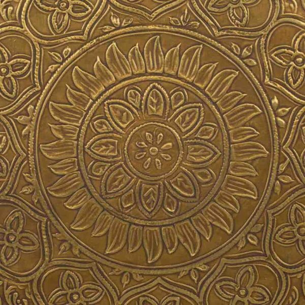 Centre Table Alexandra House Living Brown Gold Metal Mango wood 45 x 42 x 45 cm Sale