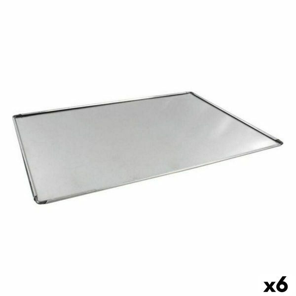 Baking tray VR Silver Aluminium Rectangular 48 x 34 x 0,5 cm (6 Units) Online