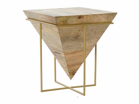 Side table DKD Home Decor Metal Mango wood (40 x 40 x 45 cm) For Cheap