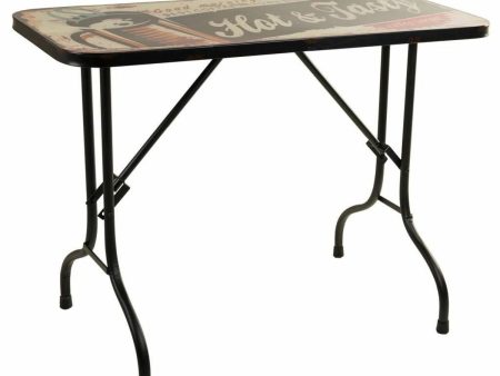 Table Alexandra House Living Black 45 x 75 x 100 cm For Cheap