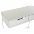 Console DKD Home Decor Metal MDF White (80 x 35 x 81 cm) Discount