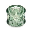 Candleholder Microbeads Green Crystal 8,4 x 9 x 8,4 cm (12 Units) Cheap