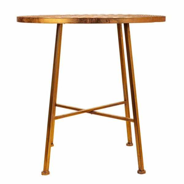 Centre Table Alexandra House Living Golden Iron 60 x 60 x 60 cm on Sale