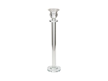 Candleholder Romimex Transparent Glass 5 x 31 x 5 cm Sale