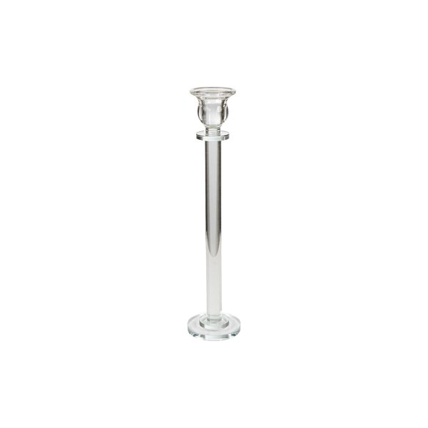 Candleholder Romimex Transparent Glass 5 x 31 x 5 cm Sale