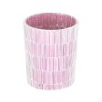 Candleholder Pink Crystal Cement 10 x 10 x 13 cm Sale