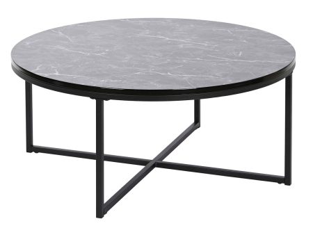 Centre Table DKD Home Decor Metal MDF Wood 80 x 80 x 35 cm Cheap