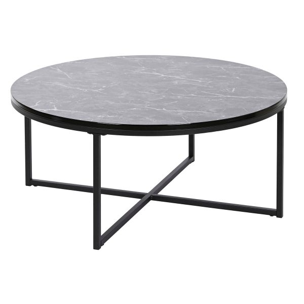 Centre Table DKD Home Decor Metal MDF Wood 80 x 80 x 35 cm Cheap