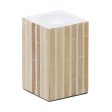 Candleholder Beige Bamboo MDF Wood 10,5 x 10,5 x 16 cm Online