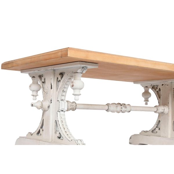 Centre Table Home ESPRIT White Natural Fir wood MDF Wood 110 x 65 x 46 cm Hot on Sale