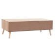 Centre Table DKD Home Decor Brown Wood Fir Plastic MDF Wood 120 x 60 x 42,5 cm Supply