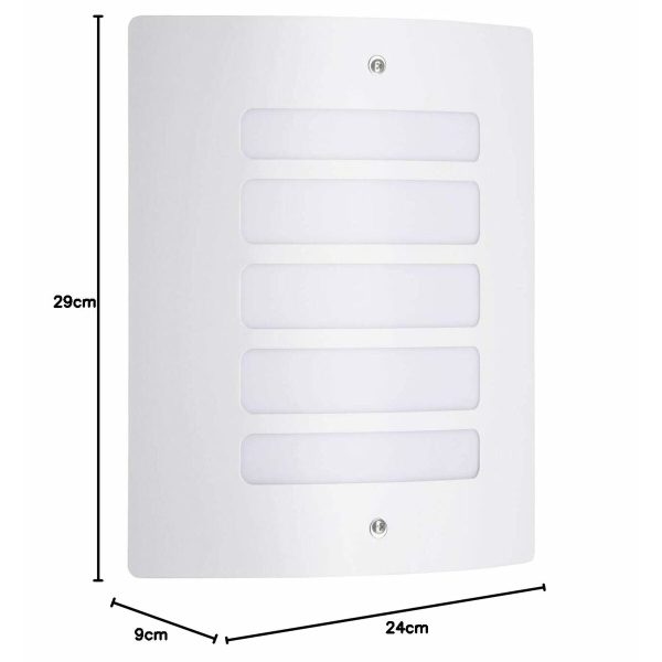 Wall Light Brilliant Todd White Metal Plastic 60 W E27 Discount