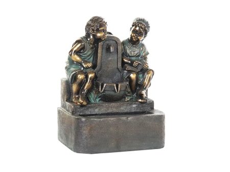 Garden fountain DKD Home Decor Bronze Resin Boys (47 cm) Supply