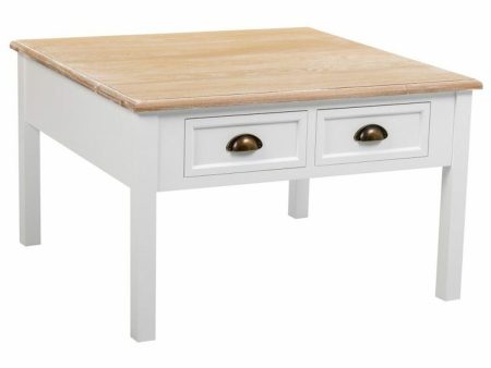 Centre Table Alexandra House Living White Brown Zinc Alloy MDF Wood 80 x 50 x 80 cm For Discount